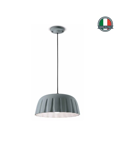 Suspension Madame Gres Télé Gris 18x40 cm