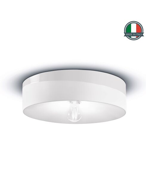 Plafonnier Pi Blanc Naturel 11x40 cm