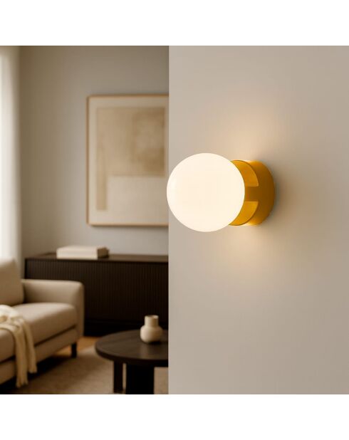 Applique murale jaune 16x22.5x16 cm