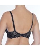 Soutien-gorge à armatures et bonnets spacer Velvet Flora noir