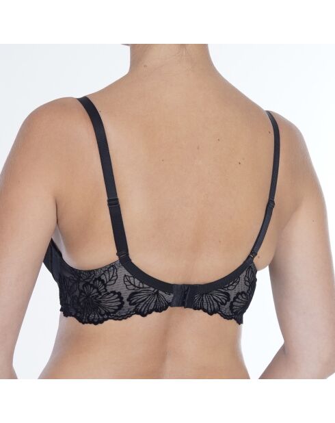 Soutien-gorge à armatures et bonnets spacer Velvet Flora noir