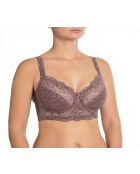 Reggiseno sagomato Viktoria rosa caffè con ferretto e coppe morbide