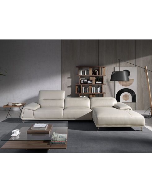 5-Sitzer-Tagesbettsofa aus grauem Stahl - 106x316x176 cm