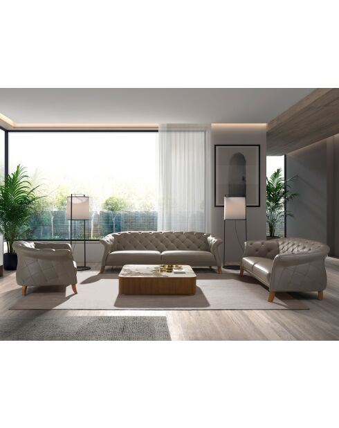 Tavolino quadrato bianco/noce - 50x120x120 cm
