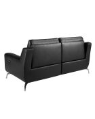 2-Sitzer-Relaxsofa aus schwarzem Stahl - 106x192x93 cm