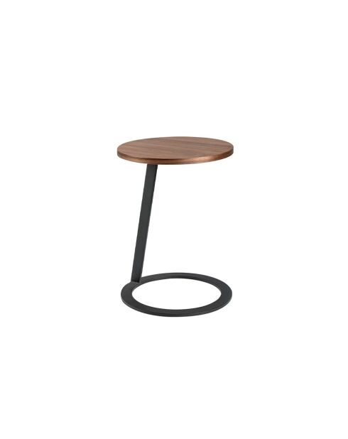 Tavolo angolare in noce/nero - 40x40x40 cm