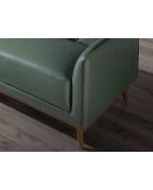 5-Sitzer-Sofa mit linkem Meridian grün/honigfarben - 103x295x160 cm