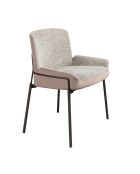 Grijs/stalen stoel - 9x58x54 cm