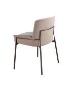 Grijs/stalen stoel - 9x58x54 cm