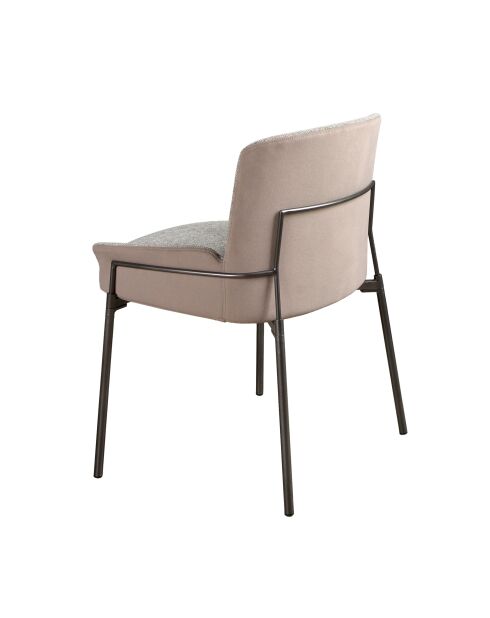 Silla gris/acero - 9x58x54 cm