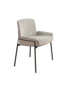 Grijs/stalen stoel - 9x58x54 cm