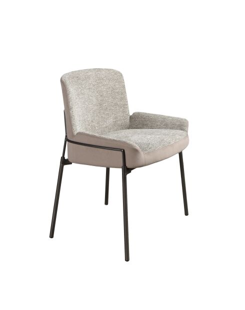 Silla gris/acero - 9x58x54 cm