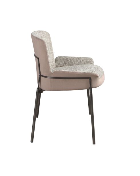 Silla gris/acero - 9x58x54 cm