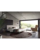 Fauteuil de relaxation en Cuir pivotant avec accoudoirs  marron/noir - 49x78x96 cm
