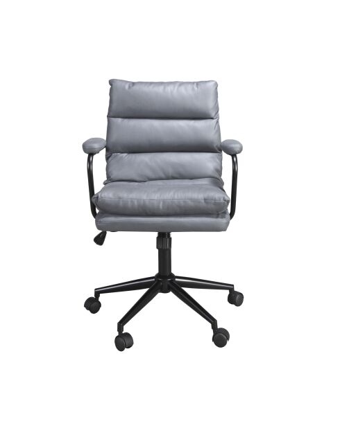 Grijs/zwarte draaibare bureaufauteuil - 10x59x63 cm