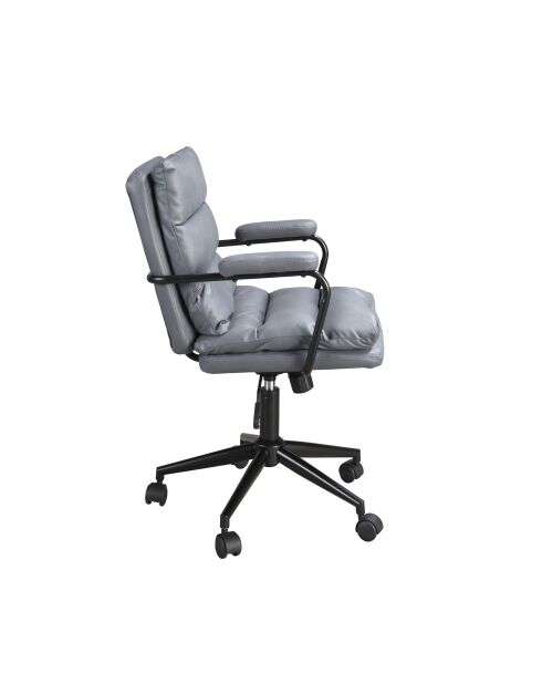 Grijs/zwarte draaibare bureaufauteuil - 10x59x63 cm