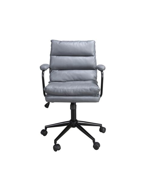 Grijs/zwarte draaibare bureaufauteuil - 10x59x63 cm