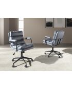 Bürodrehsessel, grau/schwarz, 10 x 59 x 63 cm