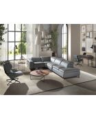 Bürodrehsessel, grau/schwarz, 10 x 59 x 63 cm