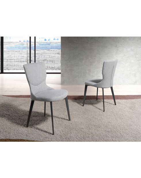 Stuhl grau/anthrazitgrau - 7x45x57 cm