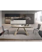 Stuhl grau/anthrazitgrau - 7x45x57 cm