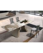 Stuhl grau/anthrazitgrau - 7x45x57 cm