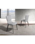 Stuhl grau/anthrazitgrau - 7x45x57 cm