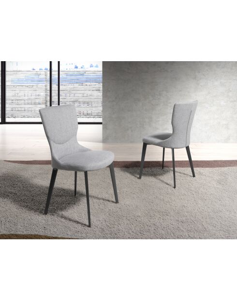 Chaise  gris/gris anthracite - 7x45x57 cm