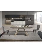 Stuhl grau/anthrazitgrau - 7x45x57 cm