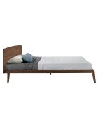 Letto matrimoniale con testiera originale in noce - 42x181x210 cm