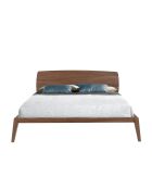 Letto matrimoniale con testiera originale in noce - 42x181x210 cm