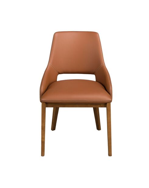 Chaise  brun/noyer - 7x54x61 cm