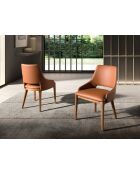 Chaise  brun/noyer - 7x54x61 cm