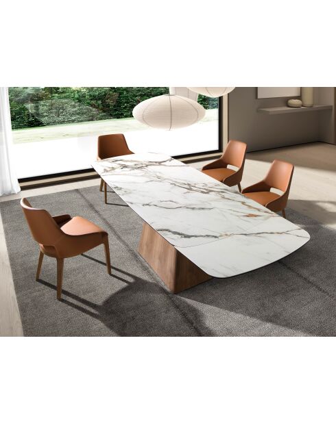 Chaise  brun/noyer - 7x54x61 cm