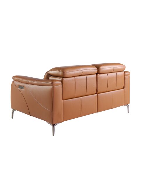 2-Sitzer-Relaxsofa braun/stahl - 110x154x108 cm