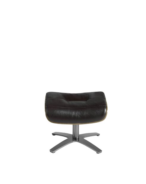 Pouf  brun/noyer/gris foncé - 10x52x42 cm