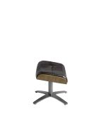 Pouf  brun/noyer/gris foncé - 10x52x42 cm