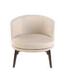 Fauteuil  crème/brun - 19x74x70 cm