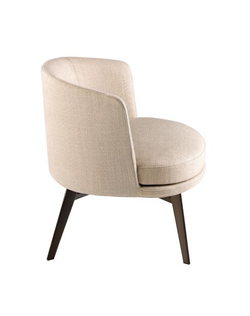 Fauteuil  crème/brun - 19x74x70 cm