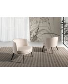 Fauteuil  crème/brun - 19x74x70 cm