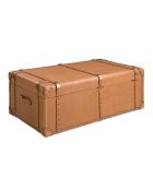Coffre  brun/or - 42x126x74 cm
