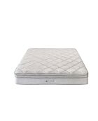 Matelas hybride multicouche avec ressorts ensachés et mousse blanc - 54x180x200 cm