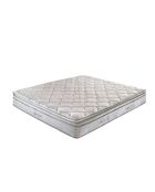 Matelas hybride multicouche avec ressorts ensachés et mousse blanc - 54x180x200 cm