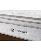 Matelas hybride multicouche avec ressorts ensachés et mousse blanc - 54x180x200 cm