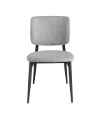 Silla gris claro/negro - 7,5x48x60 cm