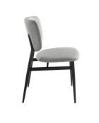 Silla gris claro/negro - 7,5x48x60 cm