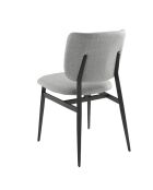 Silla gris claro/negro - 7,5x48x60 cm