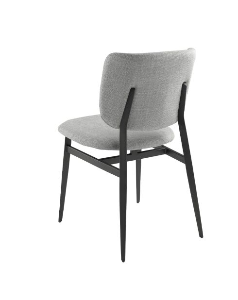 Hellgrauer/schwarzer Stuhl - 7,5x48x60 cm