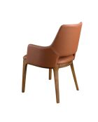 Chaise avec accoudoirs  brun/noyer - 7x54x61 cm