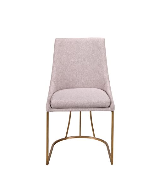 Chaise  gris/rose - 7x50x59 cm